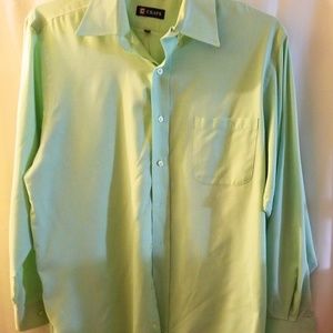 Chaps Dress Shirt Sea Foam Green 16 1/2